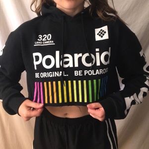 Cropped Polaroid Sweatshirt